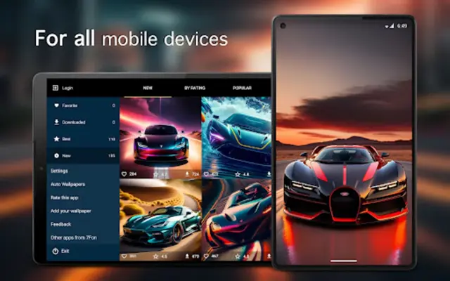 Car Wallpapers 4K android App screenshot 0